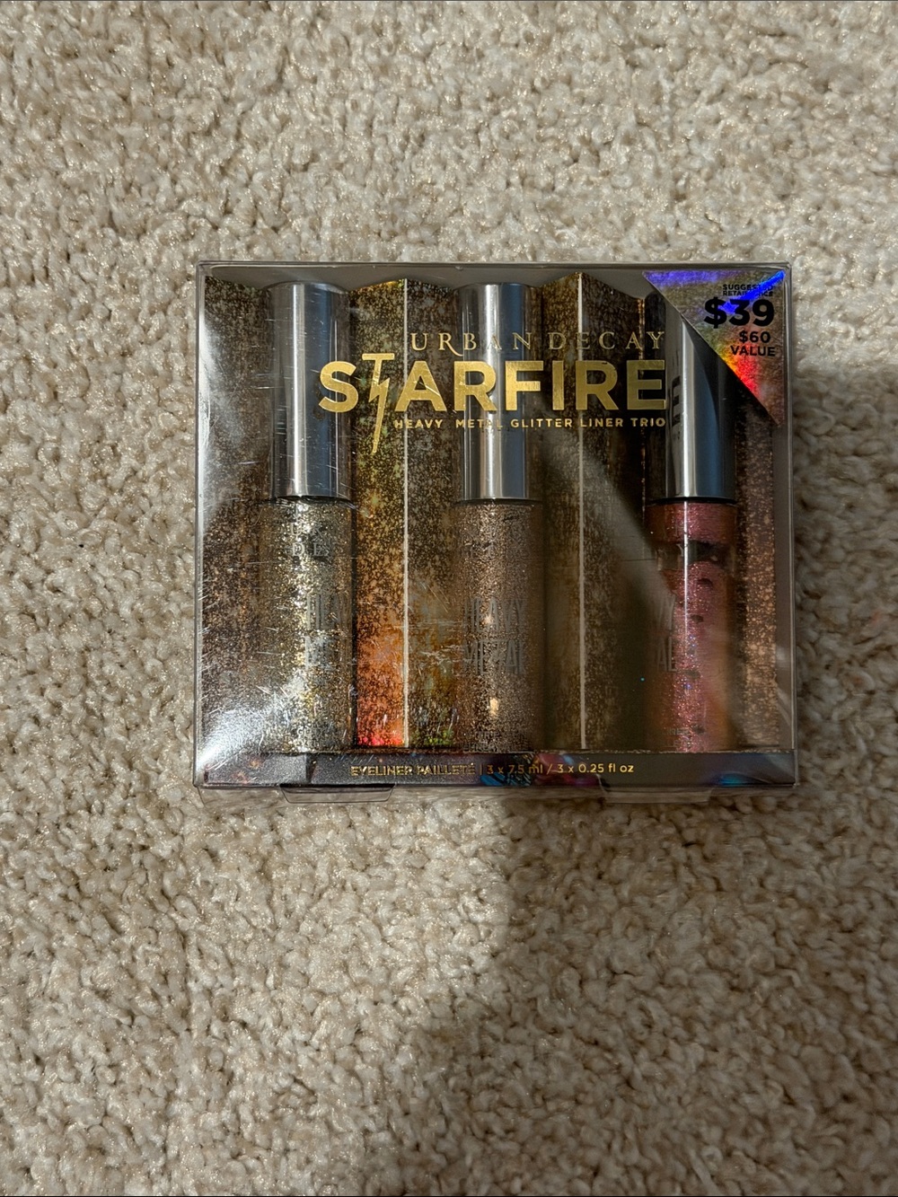 Urban Decay Starfire Heavy Metal Glitter Liners - Brand New